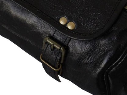 Rogue Rider Black Motorcycle Saddle Bag