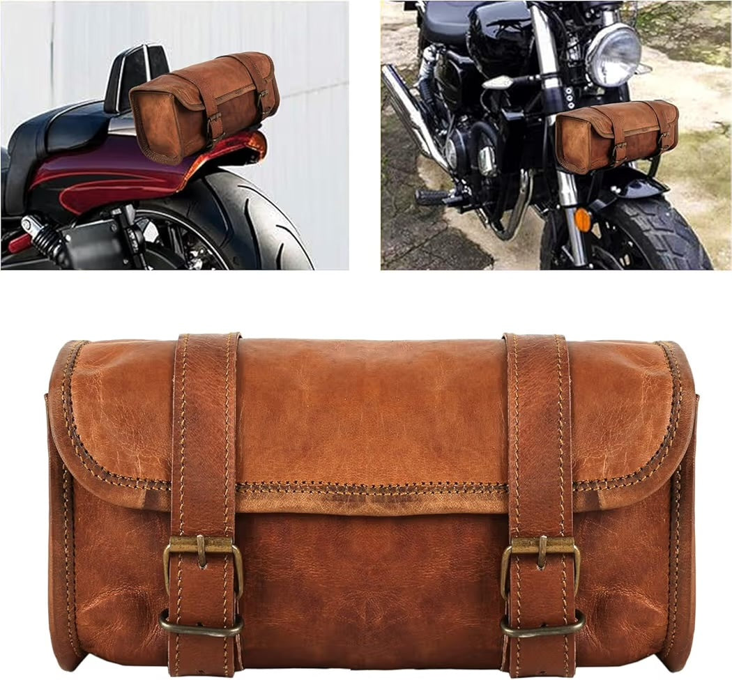 Strider Brown Motorbike Side Pouch