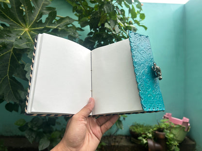 Set of 2 Leather Journals – Mother of Earth (7×10 in) & One Stone (5×7 in)